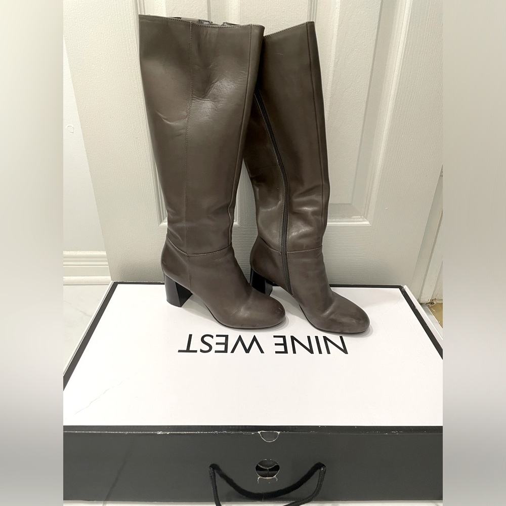 Nine West - below knee heeled boots